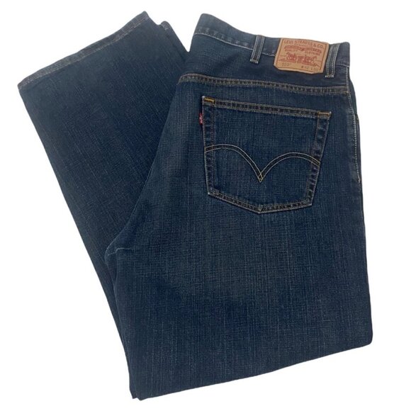 Levi's Men's Dark Wash 559 Relaxed Straight Jeans - Picture 3 of 13